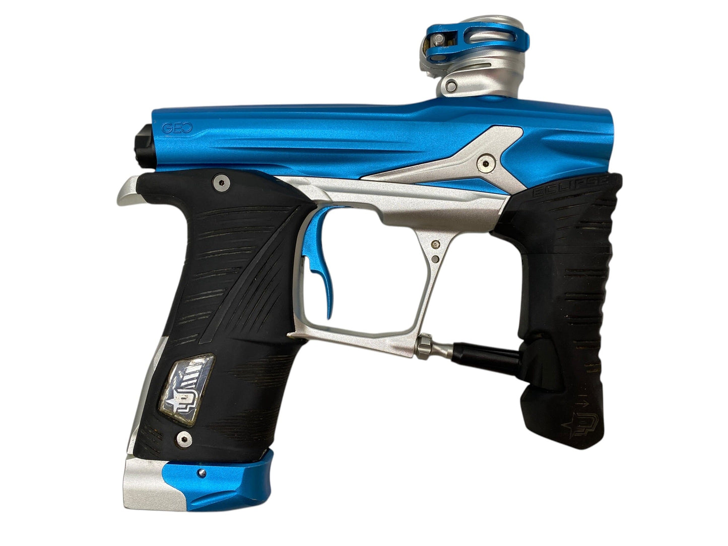 Used Planet Eclipse Geo 3.1 Teal/Silver Paintball Gun Paintball Gun from CPXBrosPaintball Buy/Sell/Trade Paintball Markers, New Paintball Guns, Paintball Hoppers, Paintball Masks, and Hormesis Headbands