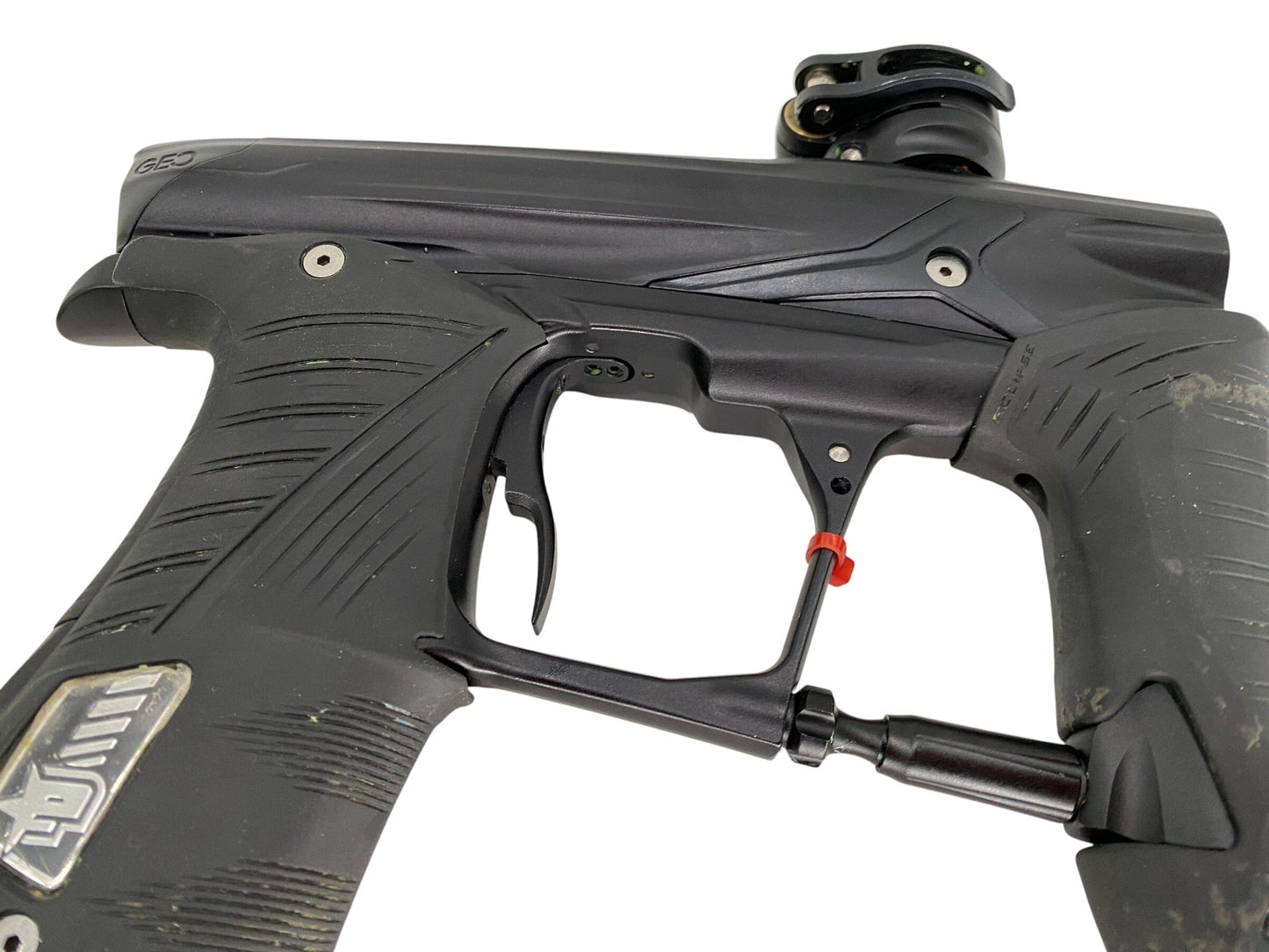 Used Planet Eclipse Geo 3.5 Black/Red Paintball Gun Paintball Gun from CPXBrosPaintball Buy/Sell/Trade Paintball Markers, New Paintball Guns, Paintball Hoppers, Paintball Masks, and Hormesis Headbands