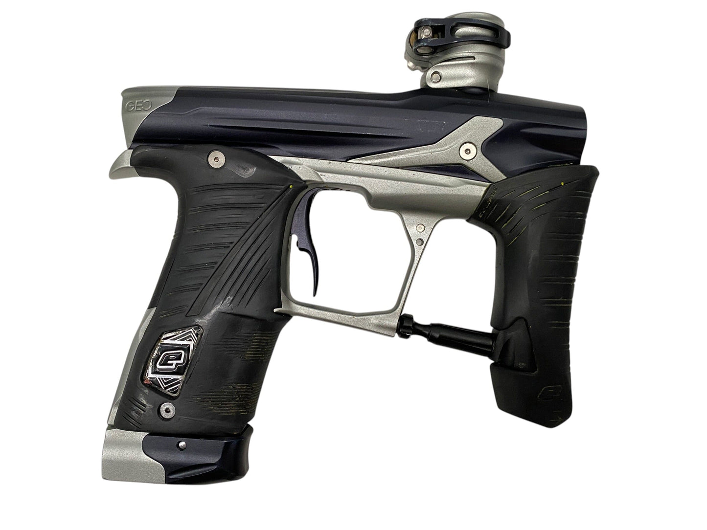 Used Planet Eclipse Geo 3.5 Black/Silver Paintball Gun Paintball Gun from CPXBrosPaintball Buy/Sell/Trade Paintball Markers, New Paintball Guns, Paintball Hoppers, Paintball Masks, and Hormesis Headbands