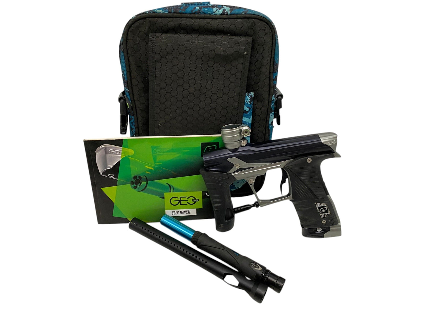 Used Planet Eclipse Geo 3.5 Black/Silver Paintball Gun Paintball Gun from CPXBrosPaintball Buy/Sell/Trade Paintball Markers, New Paintball Guns, Paintball Hoppers, Paintball Masks, and Hormesis Headbands