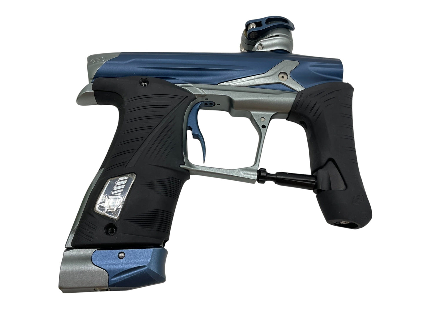 Used Planet Eclipse Geo 3.5 Blue/Grey Paintball Gun Paintball Gun from CPXBrosPaintball Buy/Sell/Trade Paintball Markers, New Paintball Guns, Paintball Hoppers, Paintball Masks, and Hormesis Headbands