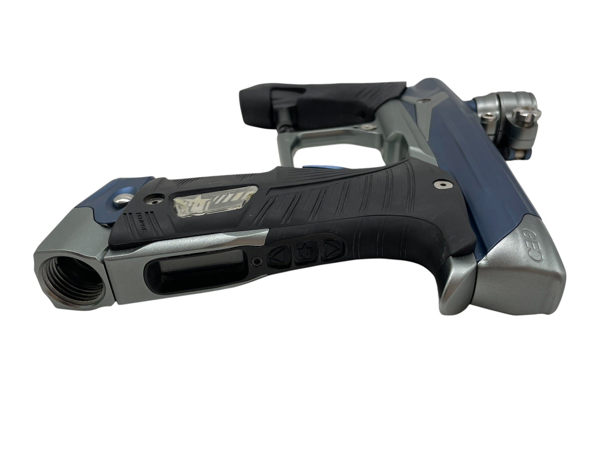 Used Planet Eclipse Geo 3.5 Blue/Grey Paintball Gun Paintball Gun from CPXBrosPaintball Buy/Sell/Trade Paintball Markers, New Paintball Guns, Paintball Hoppers, Paintball Masks, and Hormesis Headbands