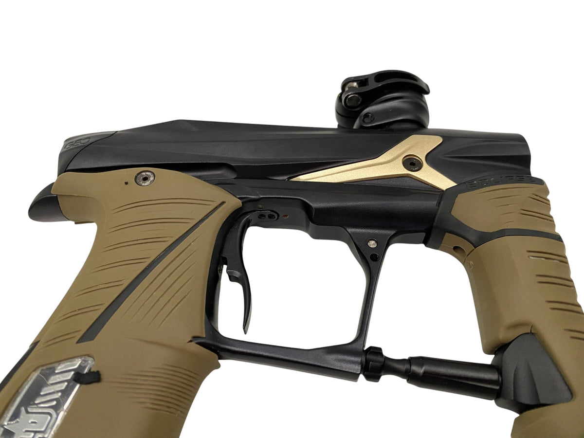 Used Planet Eclipse Geo 3.5 Diamond Cut Black/Gold Paintball Gun Paintball Gun from CPXBrosPaintball Buy/Sell/Trade Paintball Markers, New Paintball Guns, Paintball Hoppers, Paintball Masks, and Hormesis Headbands