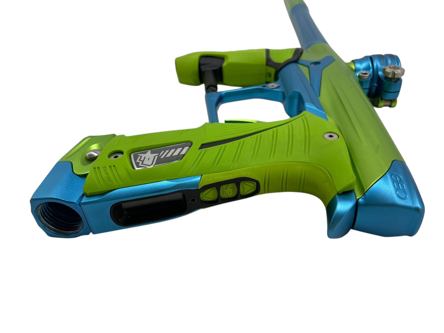 Used Planet Eclipse Geo 3.5 Green/Teal Paintball Gun Paintball Gun from CPXBrosPaintball Buy/Sell/Trade Paintball Markers, New Paintball Guns, Paintball Hoppers, Paintball Masks, and Hormesis Headbands