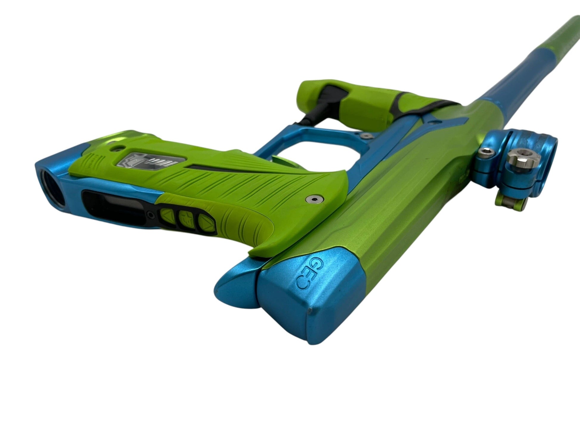 Used Planet Eclipse Geo 3.5 Green/Teal Paintball Gun Paintball Gun from CPXBrosPaintball Buy/Sell/Trade Paintball Markers, New Paintball Guns, Paintball Hoppers, Paintball Masks, and Hormesis Headbands