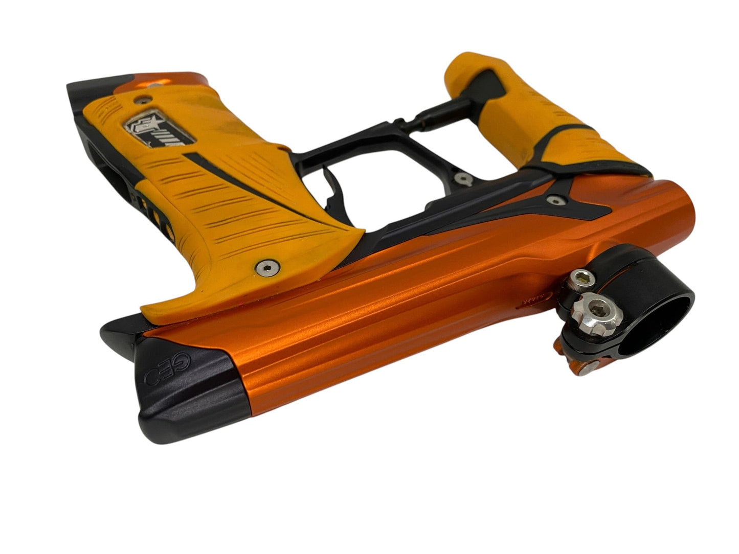 Used Planet Eclipse Geo 3.5 Orange/Black Paintball Gun Paintball Gun from CPXBrosPaintball Buy/Sell/Trade Paintball Markers, New Paintball Guns, Paintball Hoppers, Paintball Masks, and Hormesis Headbands