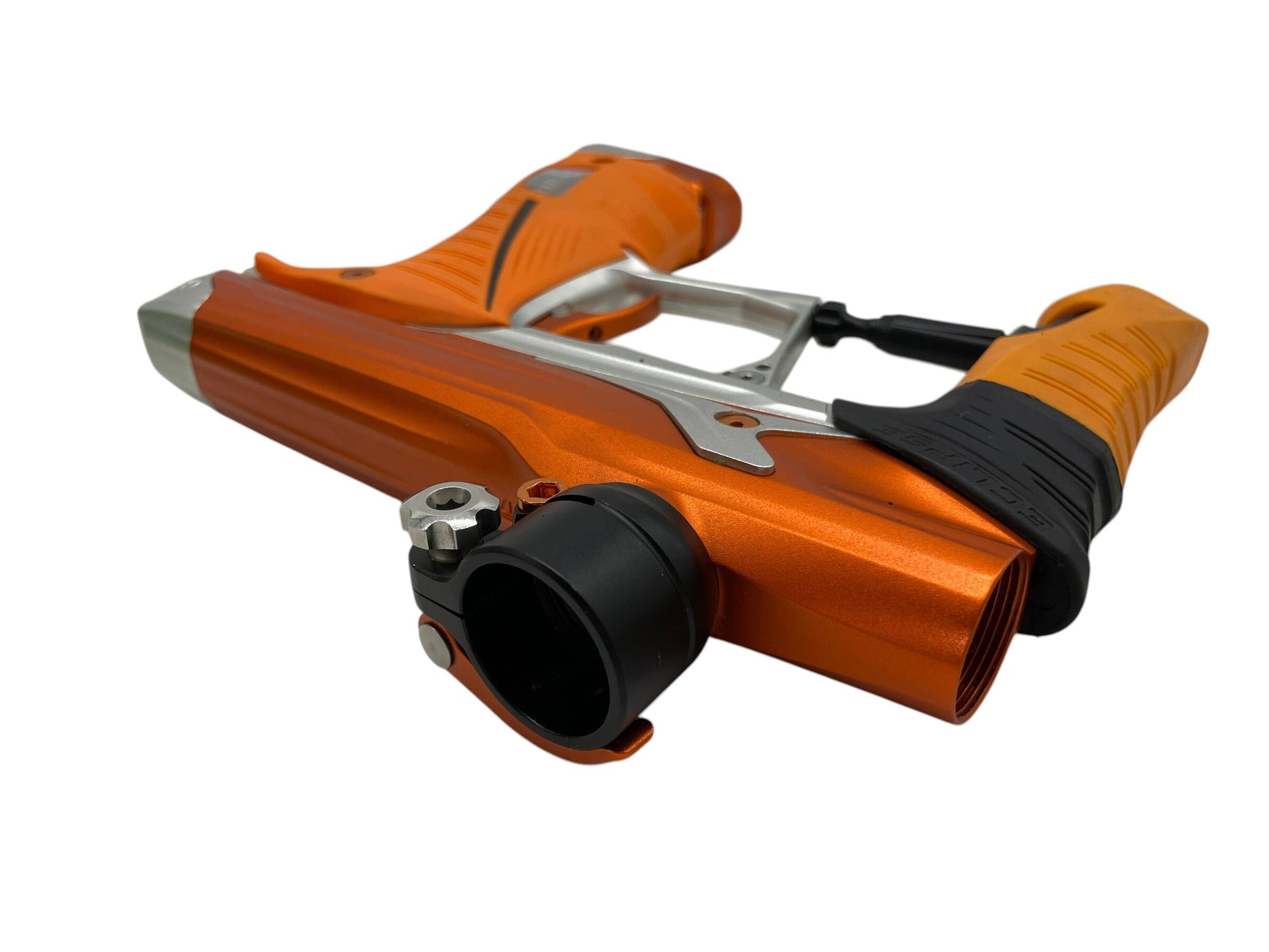 Used Planet Eclipse Geo 3.5 Orange/Silver Paintball Gun Paintball Gun from CPXBrosPaintball Buy/Sell/Trade Paintball Markers, New Paintball Guns, Paintball Hoppers, Paintball Masks, and Hormesis Headbands