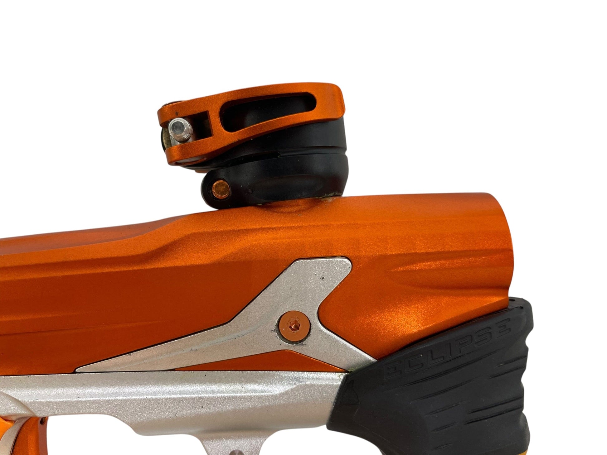 Used Planet Eclipse Geo 3.5 Orange/Silver Paintball Gun Paintball Gun from CPXBrosPaintball Buy/Sell/Trade Paintball Markers, New Paintball Guns, Paintball Hoppers, Paintball Masks, and Hormesis Headbands