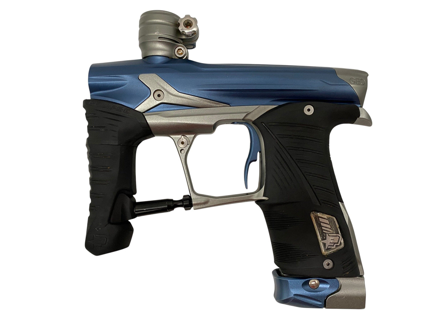 Used Planet Eclipse Geo 3.5 Paintball Gun Blue/Silver Paintball Gun from CPXBrosPaintball Buy/Sell/Trade Paintball Markers, New Paintball Guns, Paintball Hoppers, Paintball Masks, and Hormesis Headbands