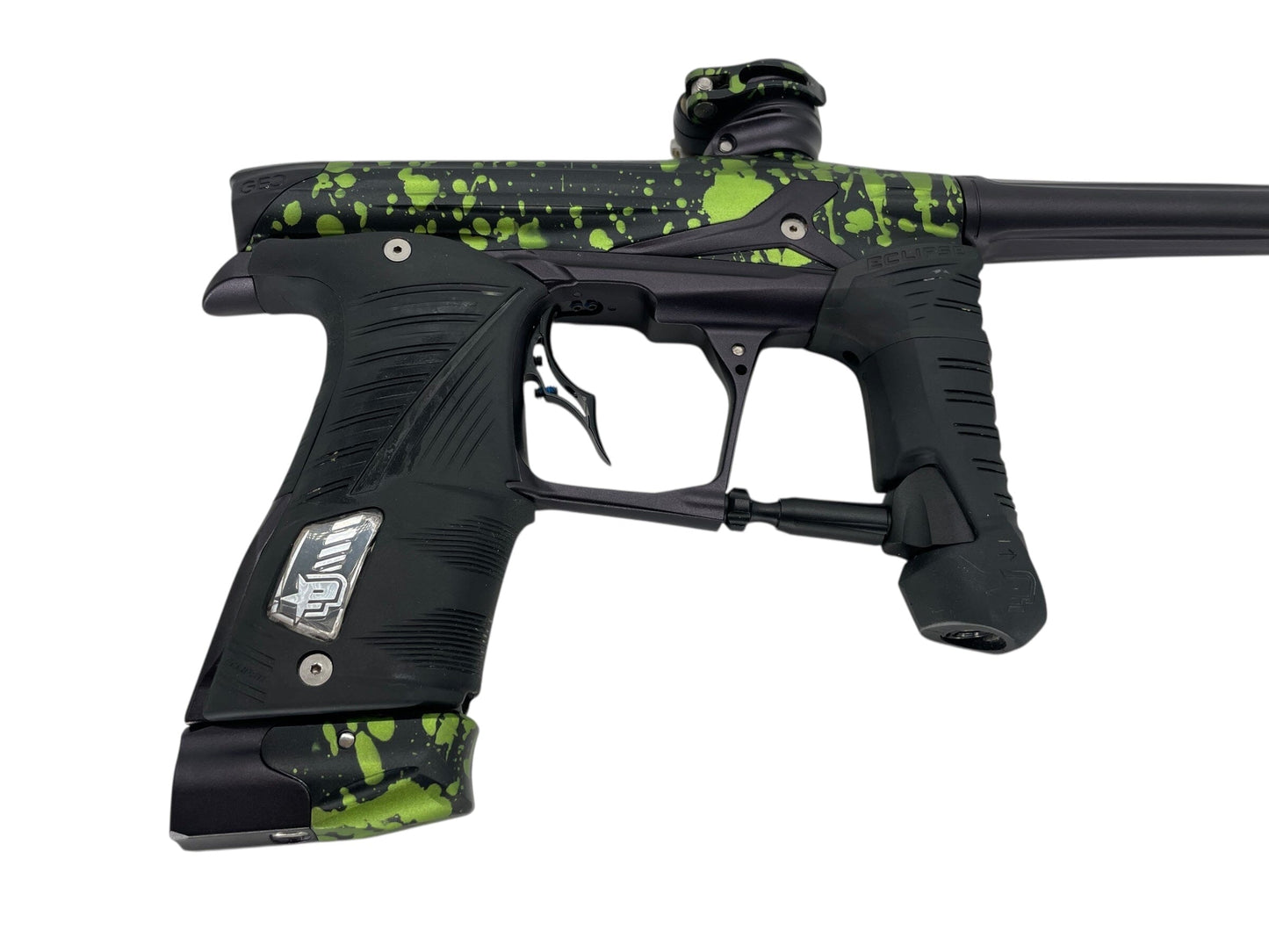 Used Planet Eclipse Geo 3.5 Paintball Gun Green/Black Splash Paintball Gun from CPXBrosPaintball Buy/Sell/Trade Paintball Markers, New Paintball Guns, Paintball Hoppers, Paintball Masks, and Hormesis Headbands