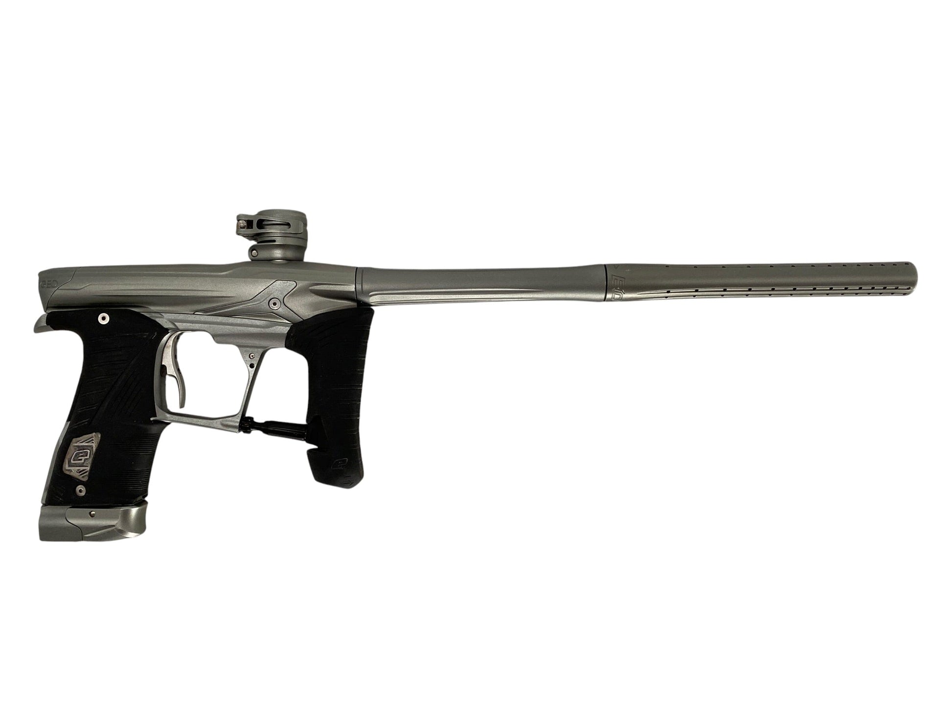 Used Planet Eclipse Geo 3.5 Paintball Gun Grey Paintball Gun from CPXBrosPaintball Buy/Sell/Trade Paintball Markers, New Paintball Guns, Paintball Hoppers, Paintball Masks, and Hormesis Headbands