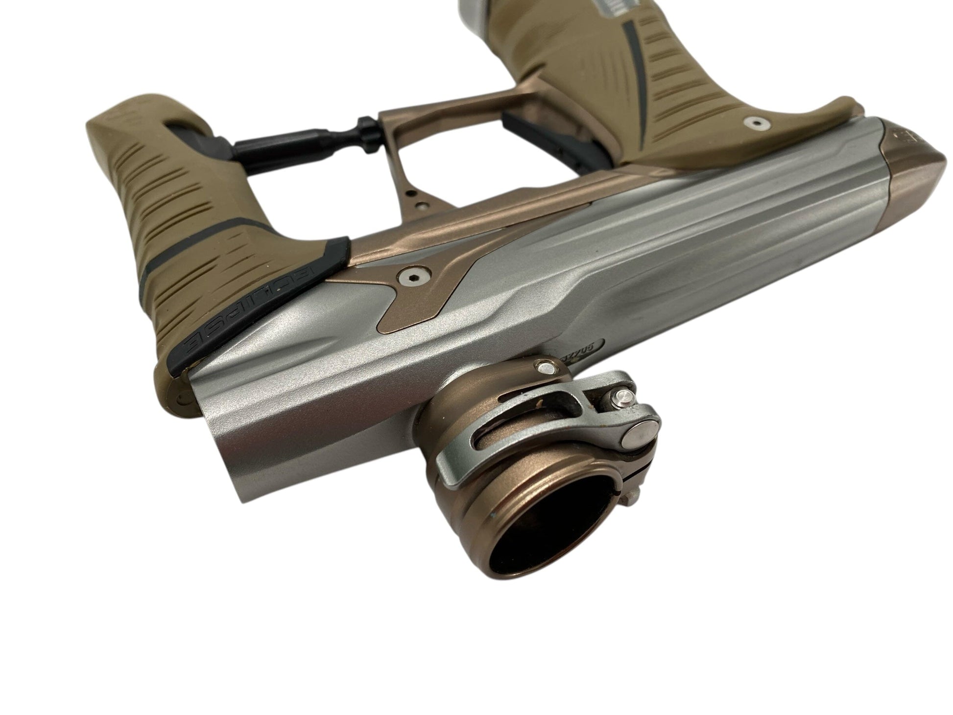 Used Planet Eclipse Geo 3.5 Paintball Gun Grey/Tan Paintball Gun from CPXBrosPaintball Buy/Sell/Trade Paintball Markers, New Paintball Guns, Paintball Hoppers, Paintball Masks, and Hormesis Headbands