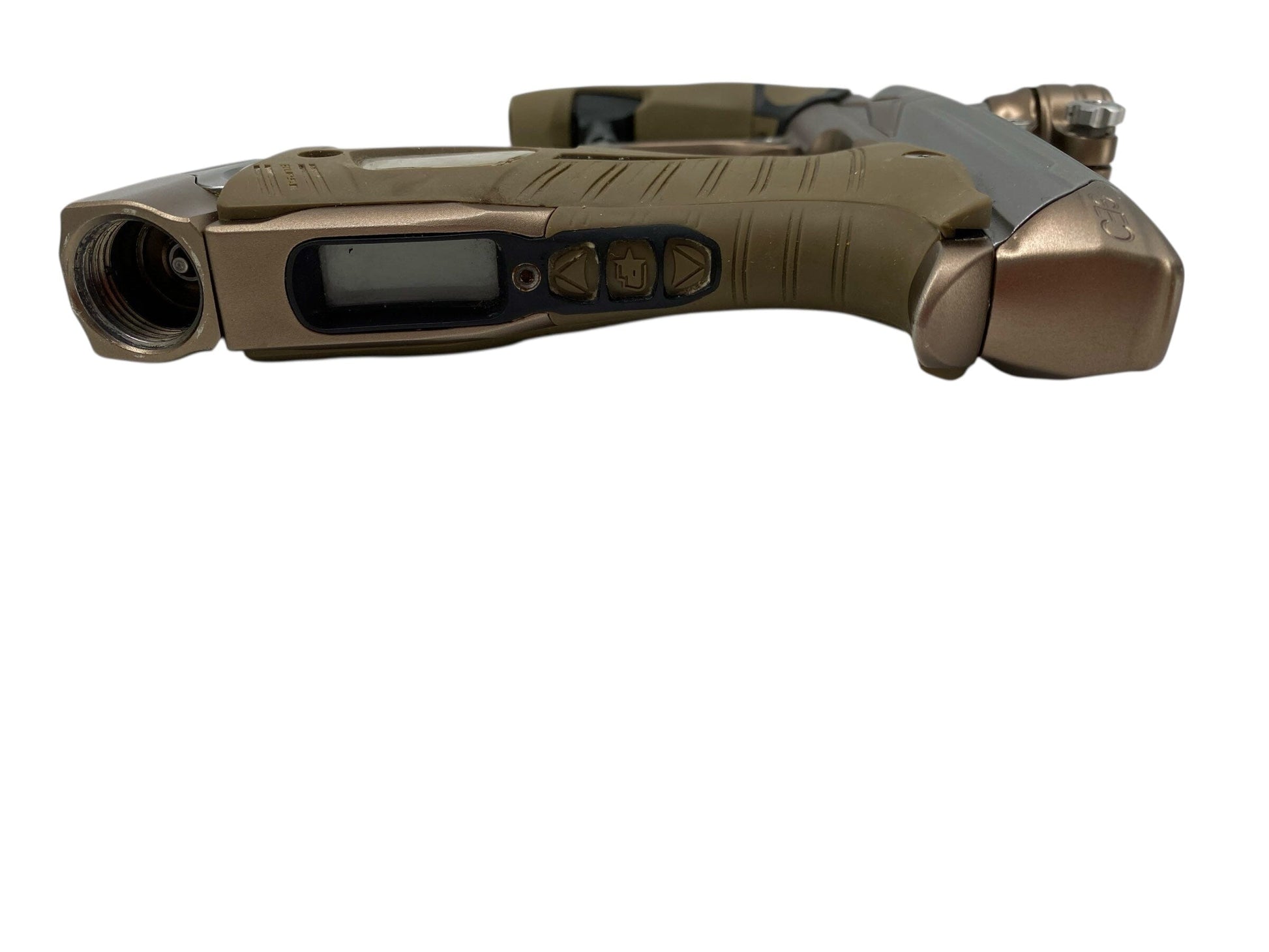 Used Planet Eclipse Geo 3.5 Paintball Gun Grey/Tan Paintball Gun from CPXBrosPaintball Buy/Sell/Trade Paintball Markers, New Paintball Guns, Paintball Hoppers, Paintball Masks, and Hormesis Headbands