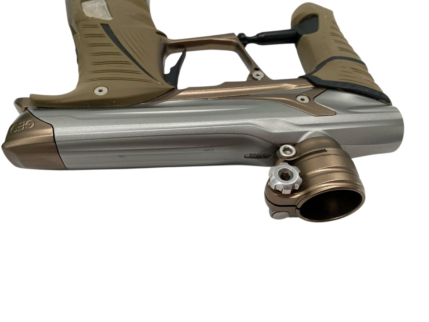 Used Planet Eclipse Geo 3.5 Paintball Gun Grey/Tan Paintball Gun from CPXBrosPaintball Buy/Sell/Trade Paintball Markers, New Paintball Guns, Paintball Hoppers, Paintball Masks, and Hormesis Headbands