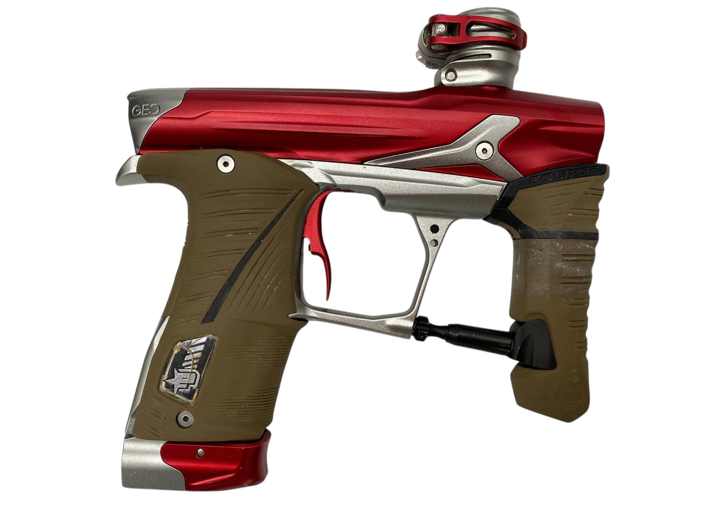 Used Planet Eclipse Geo 3.5 Paintball Gun Red/Grey Paintball Gun from CPXBrosPaintball Buy/Sell/Trade Paintball Markers, New Paintball Guns, Paintball Hoppers, Paintball Masks, and Hormesis Headbands