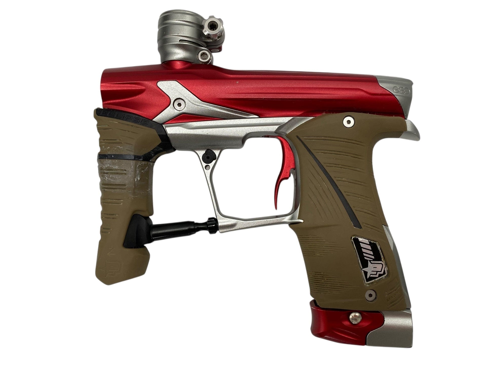 Used Planet Eclipse Geo 3.5 Paintball Gun Red/Grey Paintball Gun from CPXBrosPaintball Buy/Sell/Trade Paintball Markers, New Paintball Guns, Paintball Hoppers, Paintball Masks, and Hormesis Headbands