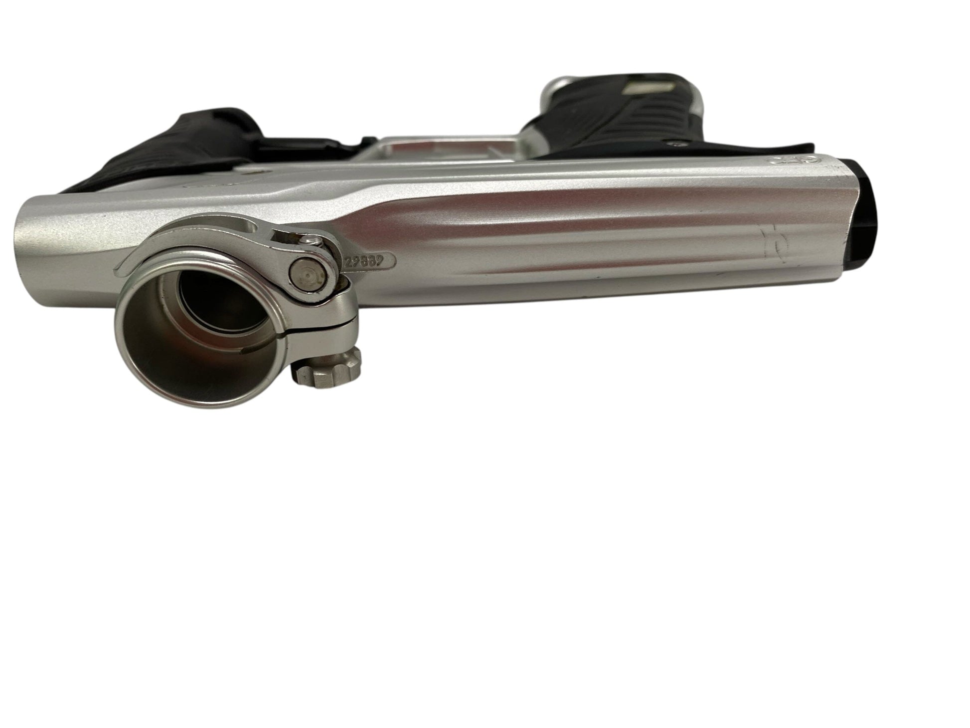 Used Planet Eclipse Geo 3.5 Paintball Gun Silver Paintball Gun from CPXBrosPaintball Buy/Sell/Trade Paintball Markers, New Paintball Guns, Paintball Hoppers, Paintball Masks, and Hormesis Headbands