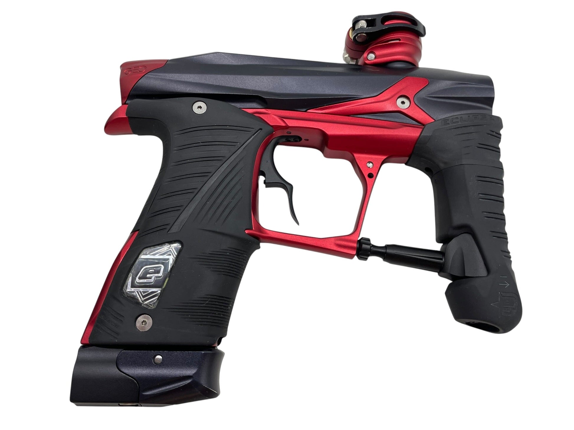 Used Planet Eclipse Geo 3.5 Red/Black Paintball Gun Paintball Gun from CPXBrosPaintball Buy/Sell/Trade Paintball Markers, New Paintball Guns, Paintball Hoppers, Paintball Masks, and Hormesis Headbands