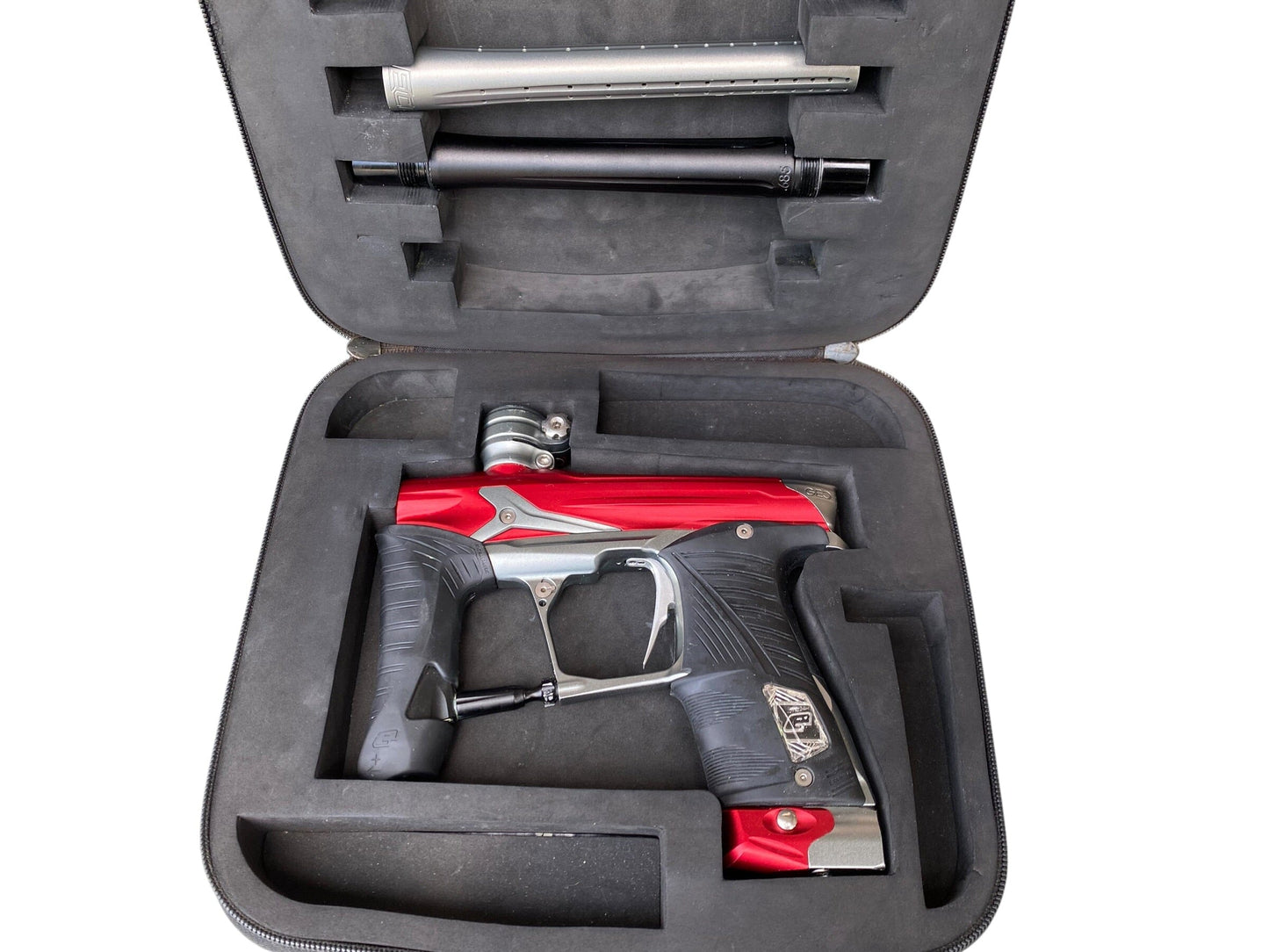 Used Planet Eclipse Geo 3.5 Red/Grey Paintball Gun Paintball Gun from CPXBrosPaintball Buy/Sell/Trade Paintball Markers, New Paintball Guns, Paintball Hoppers, Paintball Masks, and Hormesis Headbands