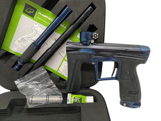 Used Planet Eclipse Geo 4 Black/Blue Paintball Gun Paintball Gun from CPXBrosPaintball Buy/Sell/Trade Paintball Markers, New Paintball Guns, Paintball Hoppers, Paintball Masks, and Hormesis Headbands