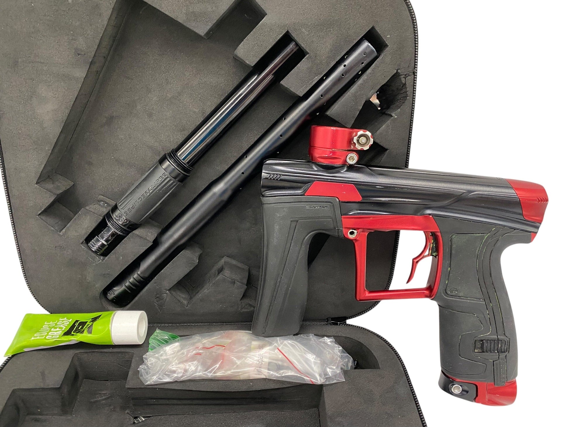 Used Planet Eclipse Geo 4 Black/Red Paintball Gun Paintball Gun from CPXBrosPaintball Buy/Sell/Trade Paintball Markers, New Paintball Guns, Paintball Hoppers, Paintball Masks, and Hormesis Headbands