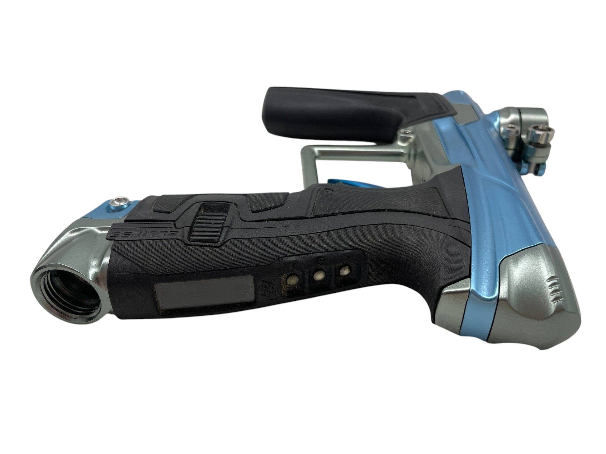 Used Planet Eclipse Geo 4 Electric Blue/Grey Paintball Gun Paintball Gun from CPXBrosPaintball Buy/Sell/Trade Paintball Markers, New Paintball Guns, Paintball Hoppers, Paintball Masks, and Hormesis Headbands