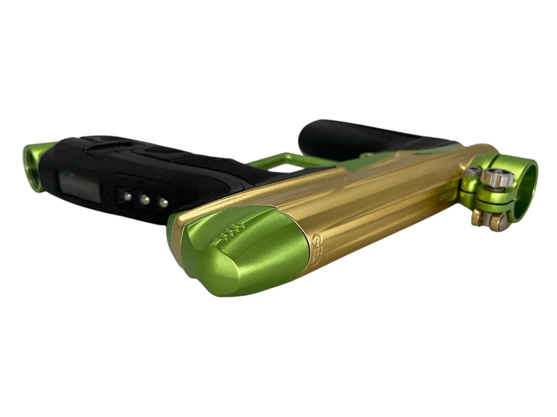 Used Planet Eclipse Geo 4 Gold/Apple Green Paintball Gun Paintball Gun from CPXBrosPaintball Buy/Sell/Trade Paintball Markers, New Paintball Guns, Paintball Hoppers, Paintball Masks, and Hormesis Headbands