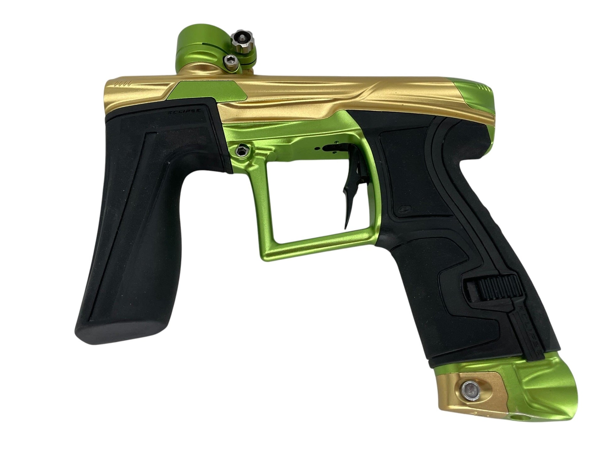 Used Planet Eclipse Geo 4 Gold/Apple Green Paintball Gun Paintball Gun from CPXBrosPaintball Buy/Sell/Trade Paintball Markers, New Paintball Guns, Paintball Hoppers, Paintball Masks, and Hormesis Headbands