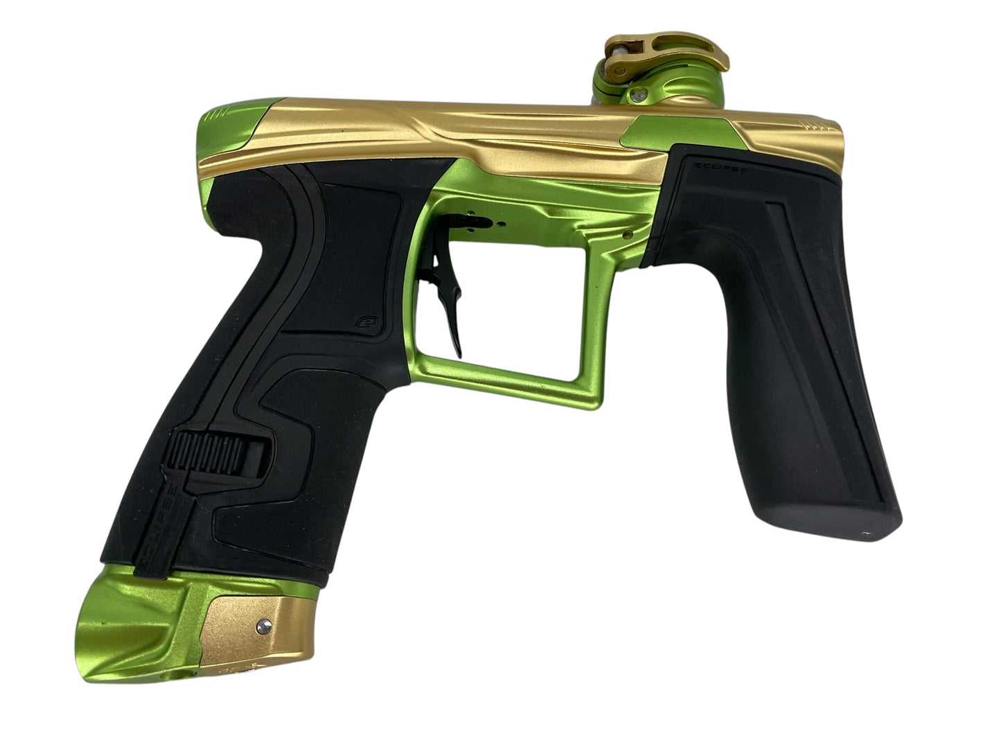 Used Planet Eclipse Geo 4 Gold/Apple Green Paintball Gun Paintball Gun from CPXBrosPaintball Buy/Sell/Trade Paintball Markers, New Paintball Guns, Paintball Hoppers, Paintball Masks, and Hormesis Headbands