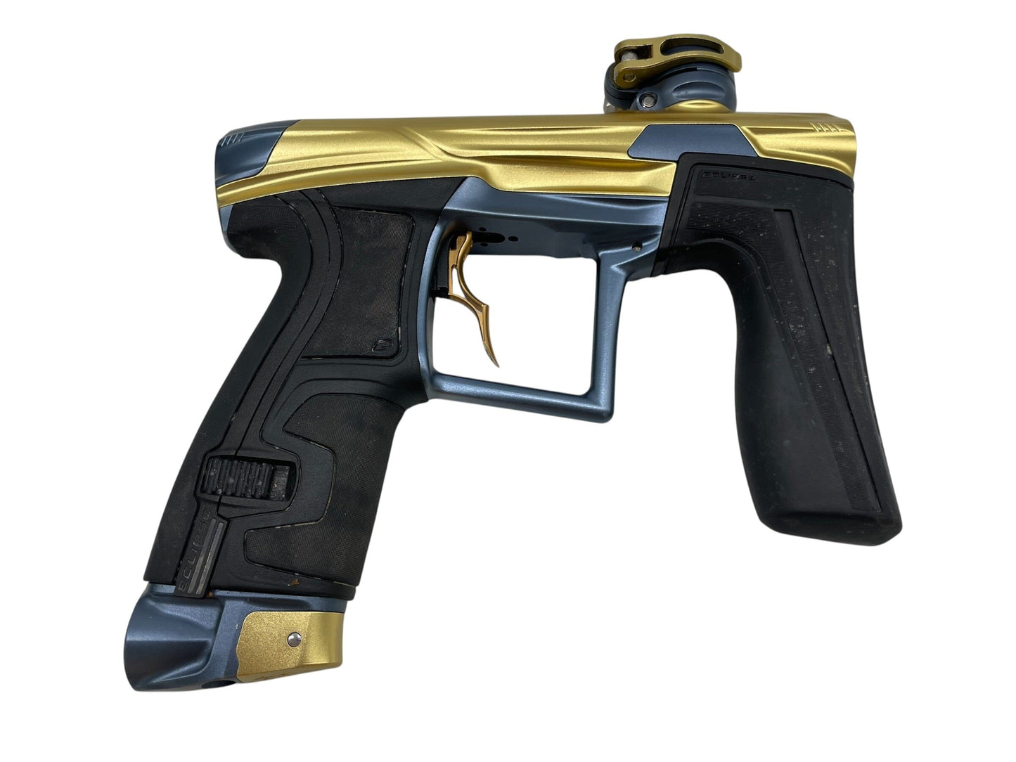 Used Planet Eclipse Geo 4 Gold/Navy Paintball Gun Paintball Gun from CPXBrosPaintball Buy/Sell/Trade Paintball Markers, New Paintball Guns, Paintball Hoppers, Paintball Masks, and Hormesis Headbands
