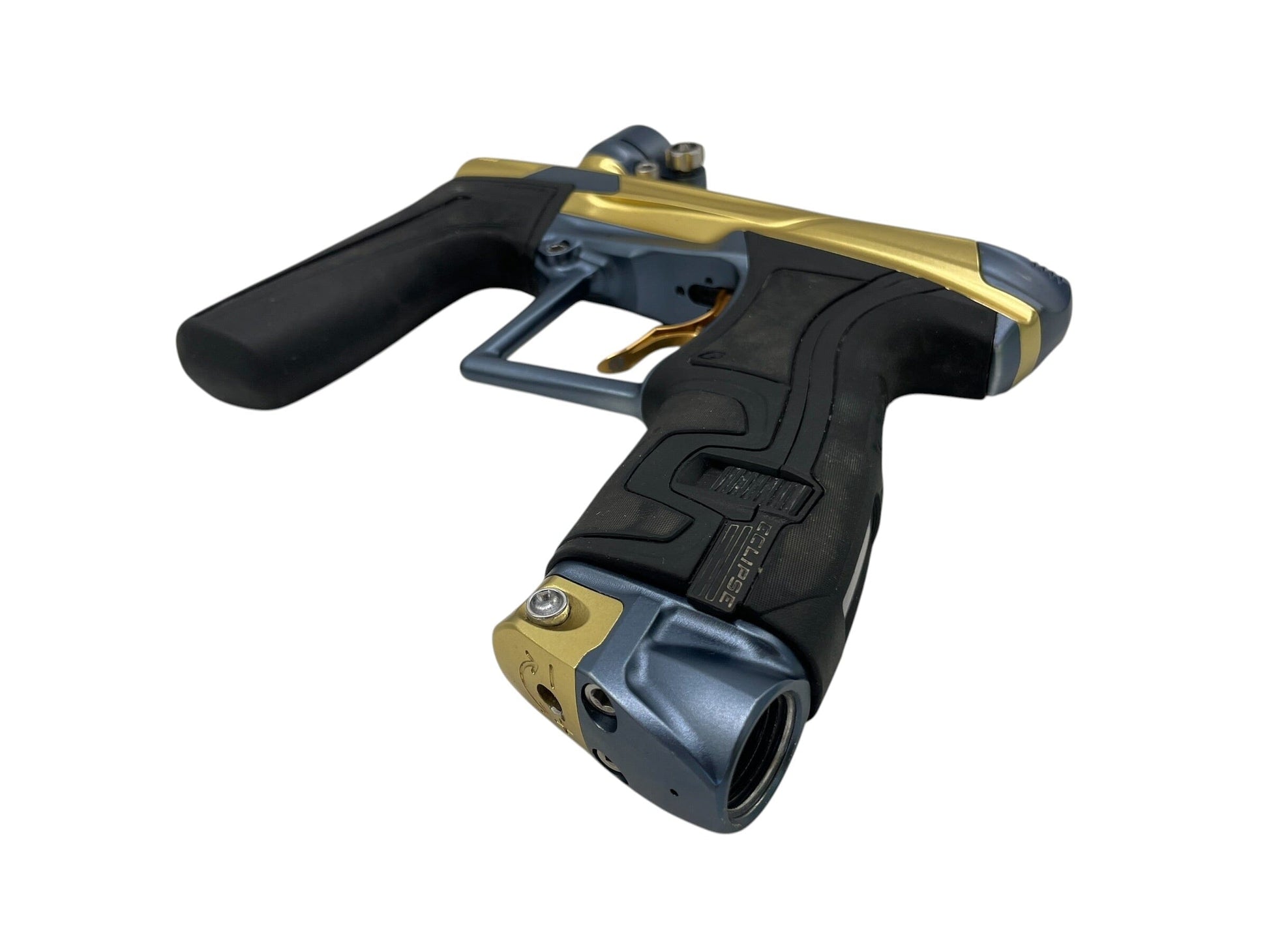 Used Planet Eclipse Geo 4 Gold/Navy Paintball Gun Paintball Gun from CPXBrosPaintball Buy/Sell/Trade Paintball Markers, New Paintball Guns, Paintball Hoppers, Paintball Masks, and Hormesis Headbands