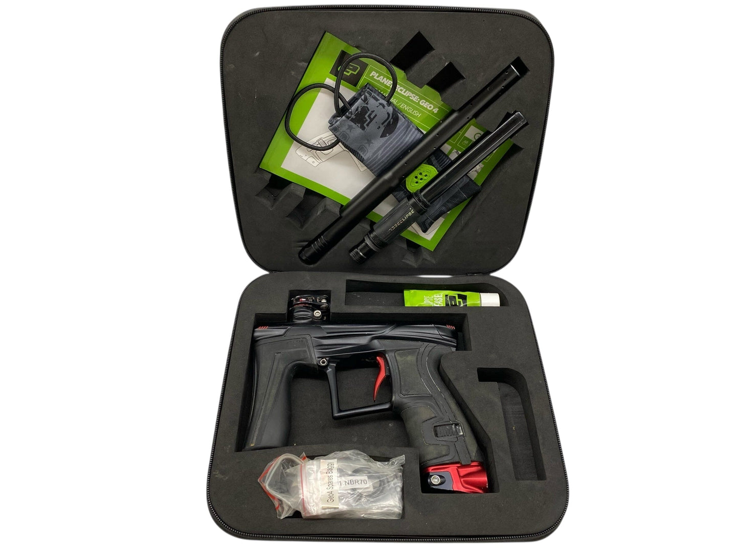 Used Planet Eclipse Geo 4 Paintball Gun Black/Red Paintball Gun from CPXBrosPaintball Buy/Sell/Trade Paintball Markers, New Paintball Guns, Paintball Hoppers, Paintball Masks, and Hormesis Headbands