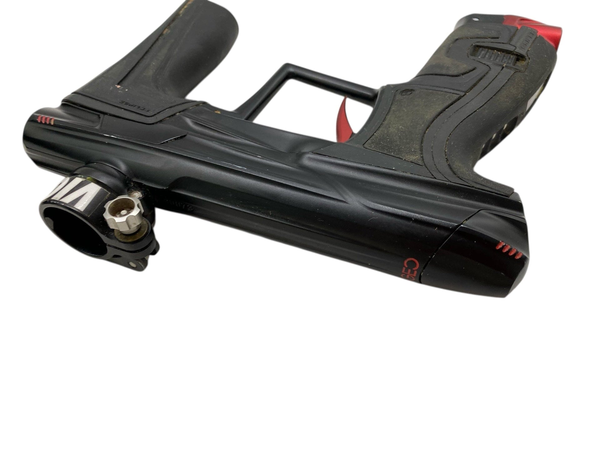 Used Planet Eclipse Geo 4 Paintball Gun Black/Red Paintball Gun from CPXBrosPaintball Buy/Sell/Trade Paintball Markers, New Paintball Guns, Paintball Hoppers, Paintball Masks, and Hormesis Headbands