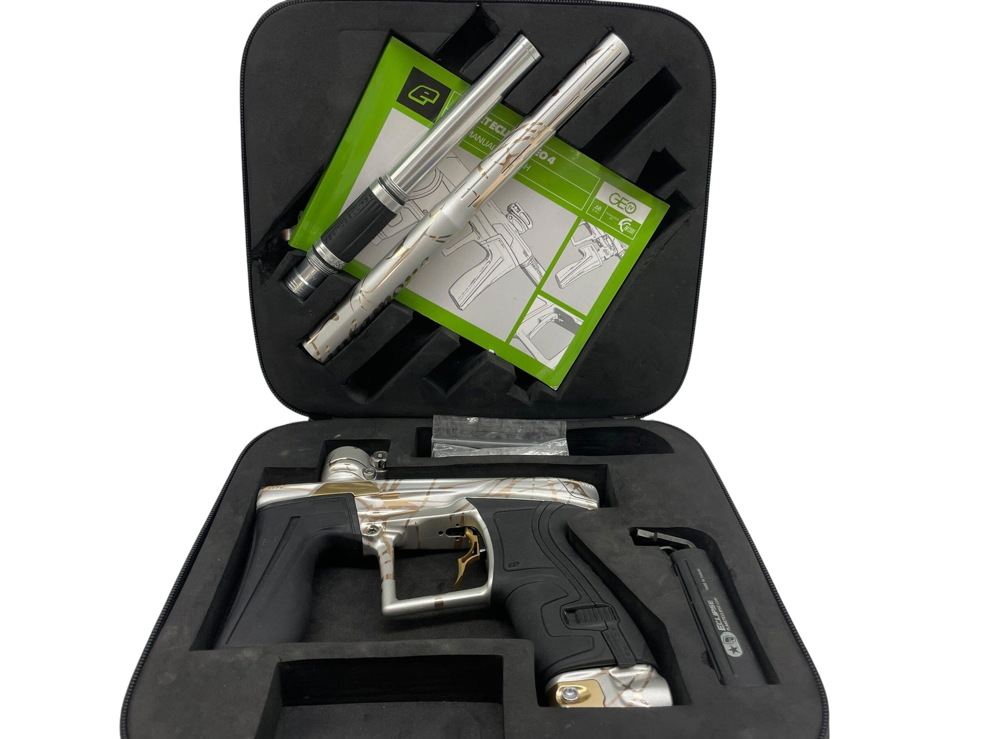 Used Planet Eclipse Geo 4 Paintball Gun Clear Splash Paintball Gun from CPXBrosPaintball Buy/Sell/Trade Paintball Markers, New Paintball Guns, Paintball Hoppers, Paintball Masks, and Hormesis Headbands