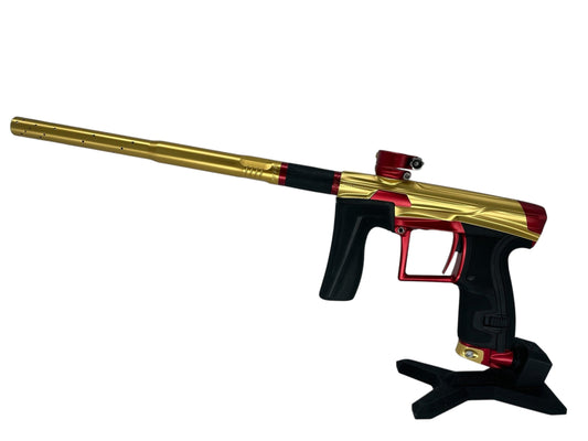 Used Planet Eclipse Geo 4 Paintball Gun Gold/Red Paintball Gun from CPXBrosPaintball Buy/Sell/Trade Paintball Markers, New Paintball Guns, Paintball Hoppers, Paintball Masks, and Hormesis Headbands