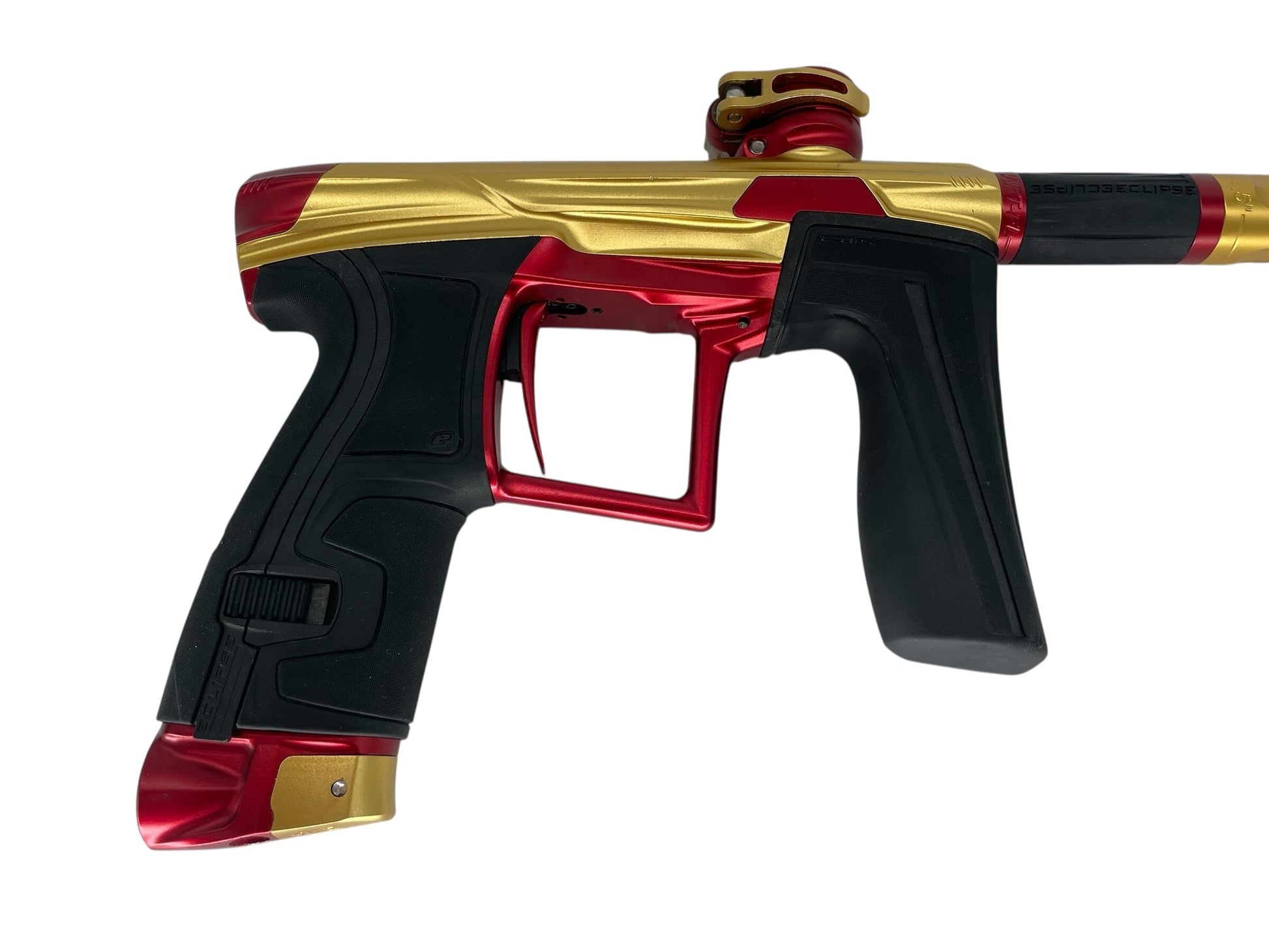 Used Planet Eclipse Geo 4 Paintball Gun Gold/Red Paintball Gun from CPXBrosPaintball Buy/Sell/Trade Paintball Markers, New Paintball Guns, Paintball Hoppers, Paintball Masks, and Hormesis Headbands