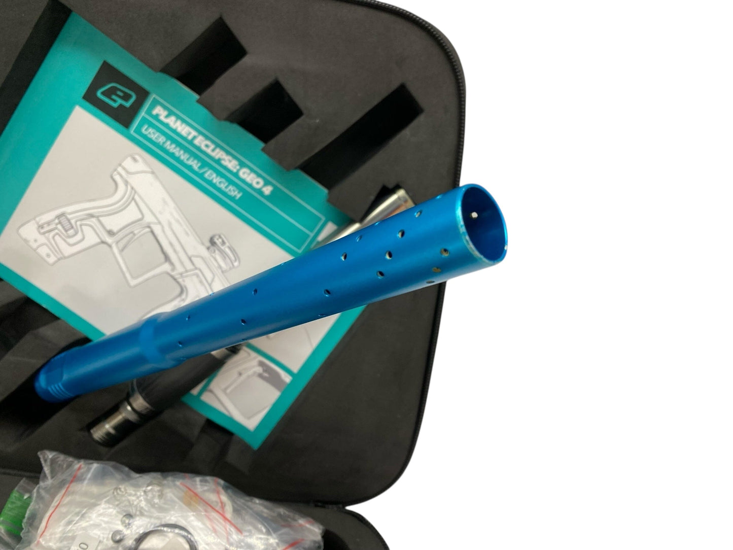 Used Planet Eclipse Geo 4 Paintball Gun Teal/Grey Paintball Gun from CPXBrosPaintball Buy/Sell/Trade Paintball Markers, New Paintball Guns, Paintball Hoppers, Paintball Masks, and Hormesis Headbands