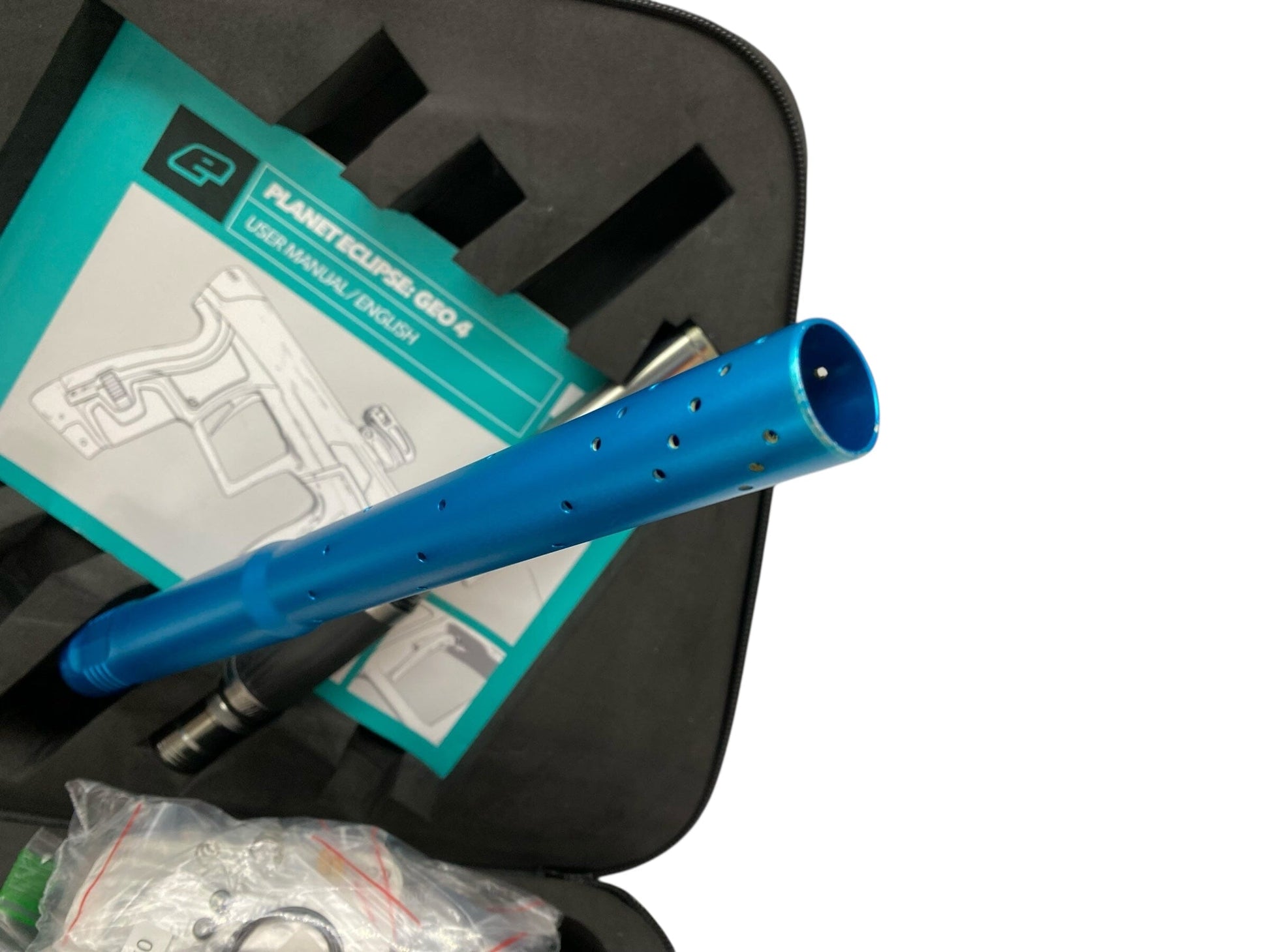 Used Planet Eclipse Geo 4 Paintball Gun Teal/Grey Paintball Gun from CPXBrosPaintball Buy/Sell/Trade Paintball Markers, New Paintball Guns, Paintball Hoppers, Paintball Masks, and Hormesis Headbands