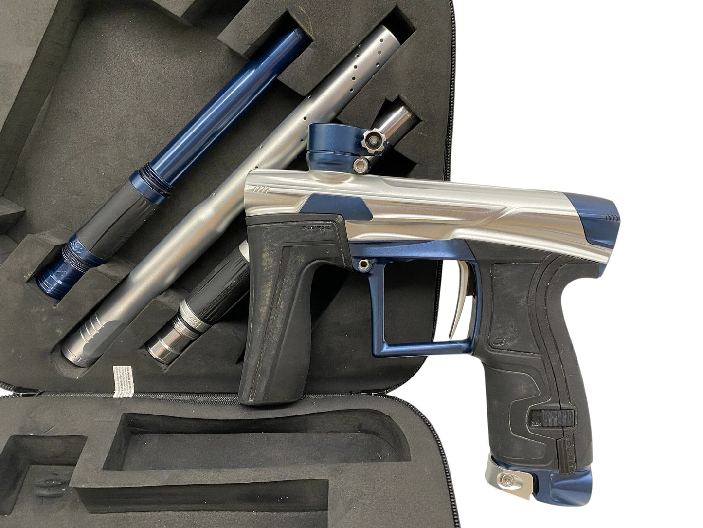 Used Planet Eclipse Geo 4 Silver/Blue Paintball Gun Paintball Gun from CPXBrosPaintball Buy/Sell/Trade Paintball Markers, New Paintball Guns, Paintball Hoppers, Paintball Masks, and Hormesis Headbands