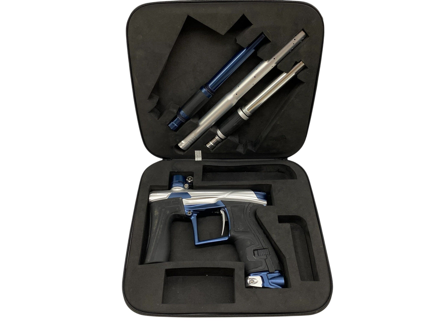 Used Planet Eclipse Geo 4 Silver/Blue Paintball Gun Paintball Gun from CPXBrosPaintball Buy/Sell/Trade Paintball Markers, New Paintball Guns, Paintball Hoppers, Paintball Masks, and Hormesis Headbands