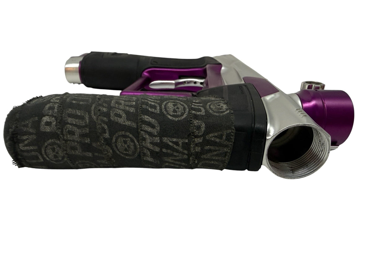 Used Planet Eclipse Geo 4 Silver/Purple Paintball Gun Paintball Gun from CPXBrosPaintball Buy/Sell/Trade Paintball Markers, New Paintball Guns, Paintball Hoppers, Paintball Masks, and Hormesis Headbands