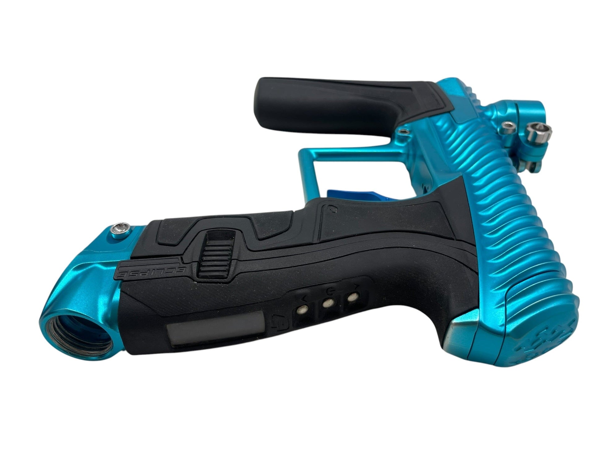 Used Planet Eclipse Geo 4 Teal Twister Paintball Gun Paintball Gun from CPXBrosPaintball Buy/Sell/Trade Paintball Markers, New Paintball Guns, Paintball Hoppers, Paintball Masks, and Hormesis Headbands