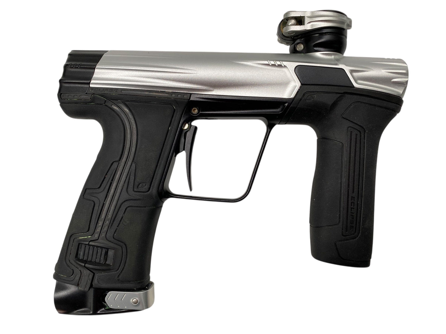 Used Planet Eclipse Geo Cs3 Paintball Gun Silver/Black Paintball Gun from CPXBrosPaintball Buy/Sell/Trade Paintball Markers, New Paintball Guns, Paintball Hoppers, Paintball Masks, and Hormesis Headbands