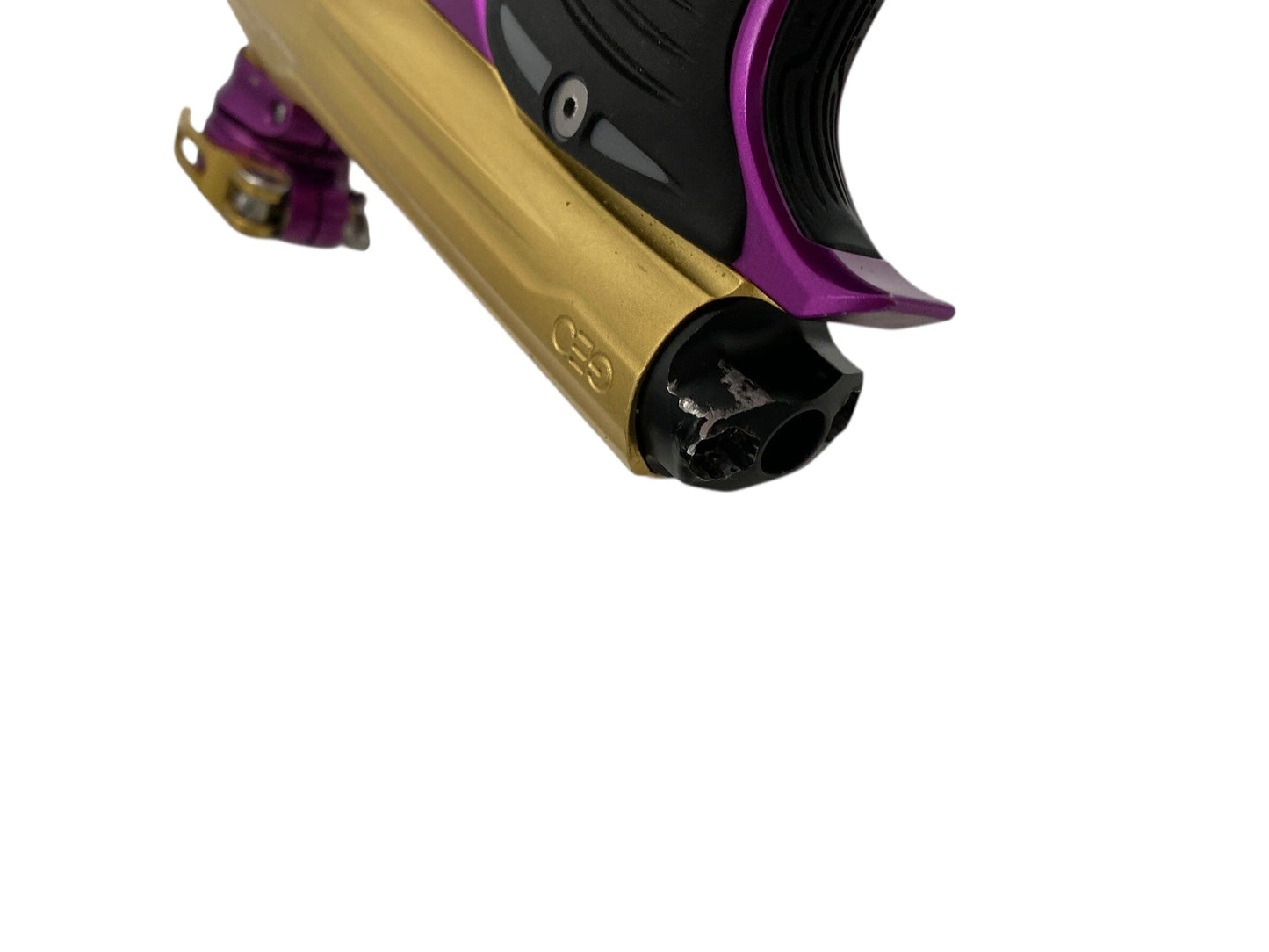 Used Planet Eclipse Geo Paintball Gun Gold/Purple Paintball Gun from CPXBrosPaintball Buy/Sell/Trade Paintball Markers, New Paintball Guns, Paintball Hoppers, Paintball Masks, and Hormesis Headbands