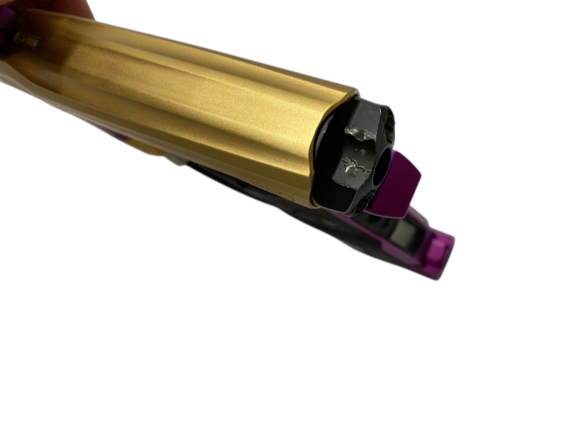 Used Planet Eclipse Geo Paintball Gun Gold/Purple Paintball Gun from CPXBrosPaintball Buy/Sell/Trade Paintball Markers, New Paintball Guns, Paintball Hoppers, Paintball Masks, and Hormesis Headbands