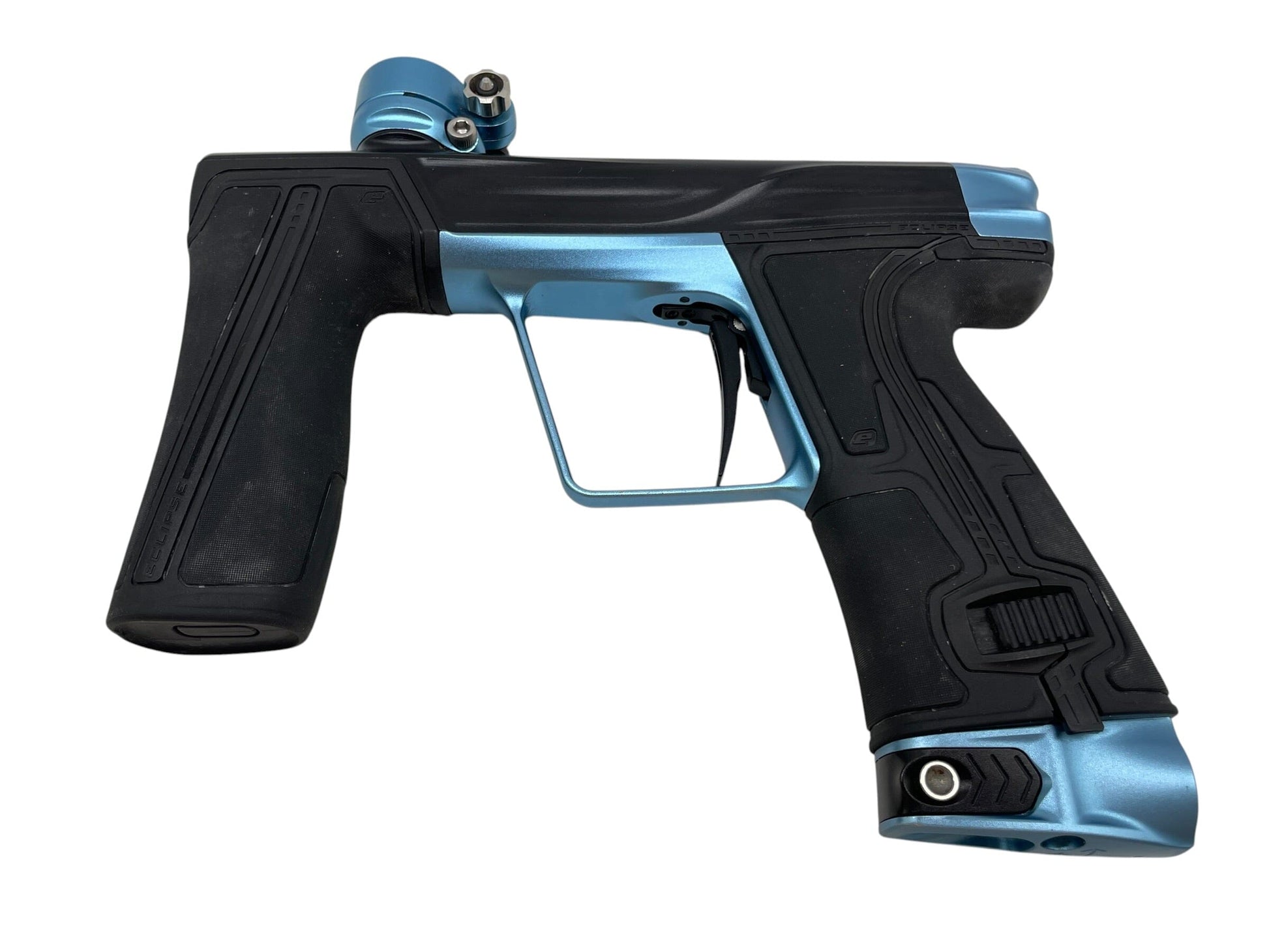 Used Planet Eclipse Geo R5 Black/Electric Blue Paintball Gun Paintball Gun from CPXBrosPaintball Buy/Sell/Trade Paintball Markers, New Paintball Guns, Paintball Hoppers, Paintball Masks, and Hormesis Headbands