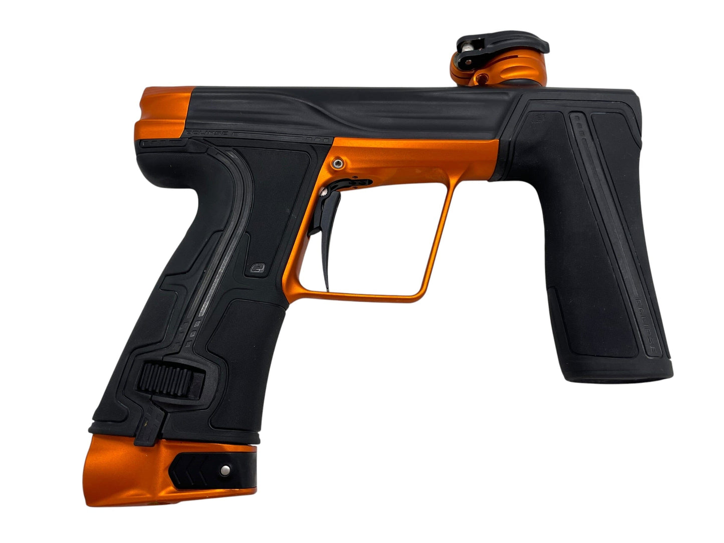 Used Planet Eclipse Geo R5 Black/Orange Paintball Gun Paintball Gun from CPXBrosPaintball Buy/Sell/Trade Paintball Markers, New Paintball Guns, Paintball Hoppers, Paintball Masks, and Hormesis Headbands