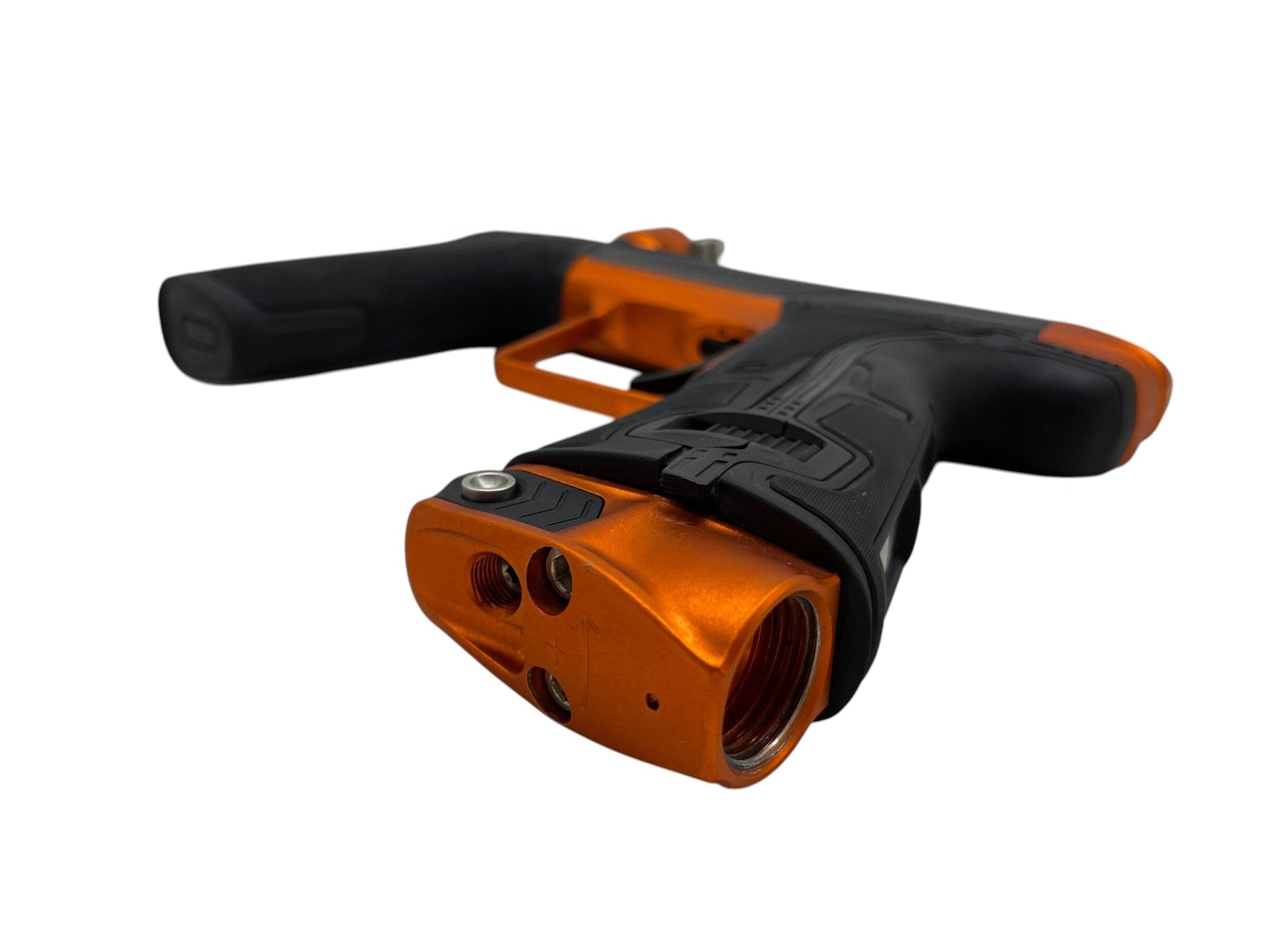 Used Planet Eclipse Geo R5 Black/Orange Paintball Gun Paintball Gun from CPXBrosPaintball Buy/Sell/Trade Paintball Markers, New Paintball Guns, Paintball Hoppers, Paintball Masks, and Hormesis Headbands