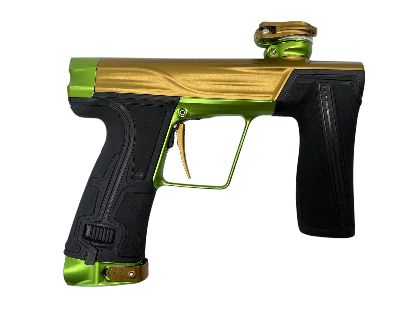 Used Planet Eclipse Geo R5 Bronze/Apple Green Paintball Gun Paintball Gun from CPXBrosPaintball Buy/Sell/Trade Paintball Markers, New Paintball Guns, Paintball Hoppers, Paintball Masks, and Hormesis Headbands
