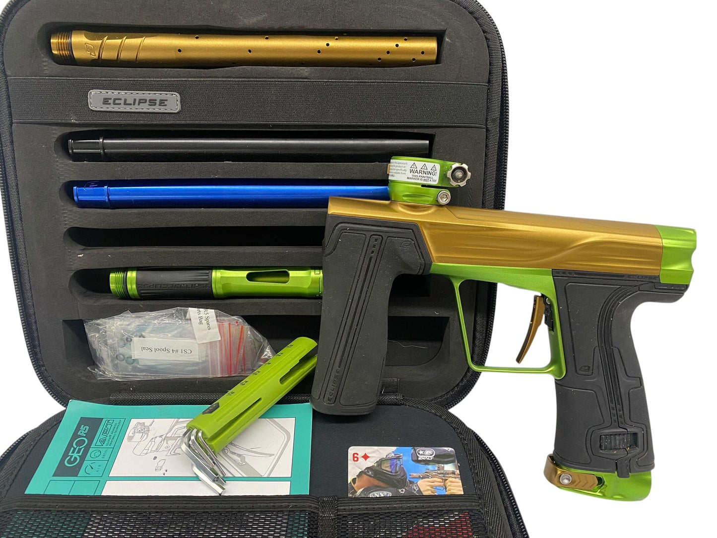 Used Planet Eclipse Geo R5 Bronze/Apple Green Paintball Gun Paintball Gun from CPXBrosPaintball Buy/Sell/Trade Paintball Markers, New Paintball Guns, Paintball Hoppers, Paintball Masks, and Hormesis Headbands